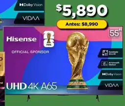 Bodega Aurrerá Hisense smart tv 55" oferta