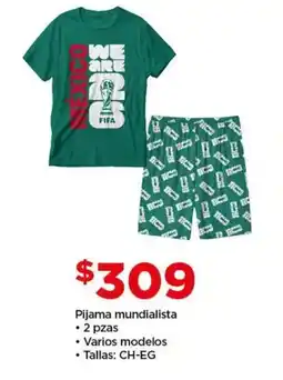 Bodega Aurrerá Pijama mundialista oferta
