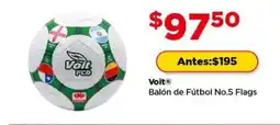 Bodega Aurrerá Balón de fútbol no.5 flags oferta