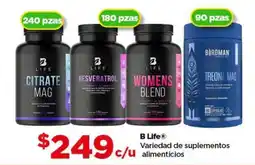 Bodega Aurrerá B life variedad de suplementos alimenticios oferta