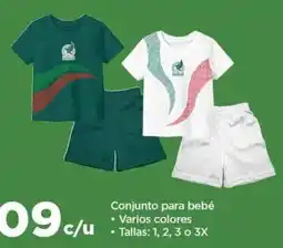 Bodega Aurrerá Conjunto para bebé varios colores oferta