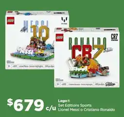 Bodega Aurrerá Lego set editions sports lionel messi o cristiano ronaldo oferta