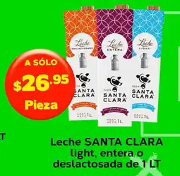 Super Aki Santa clara leche light, entera o deslactosada oferta