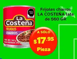 Super Aki La costeña frijoles charros lata oferta