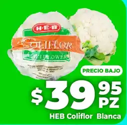 HEB Heb coliflor blanca oferta