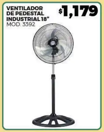Ventilador de pedestal industrial 18"