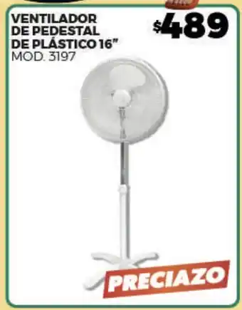Merco Ventilador de pedestal de plástico 16" oferta