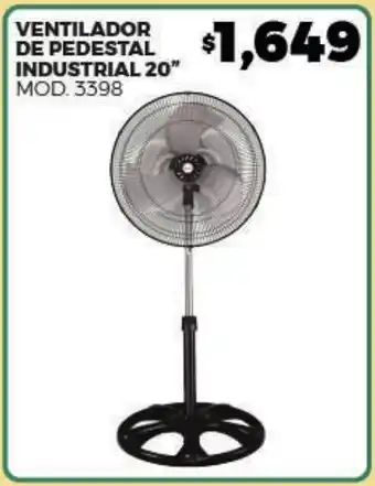 Ventilador de pedestal industrial 20"