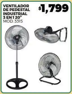 Merco Ventilador de pedestal industrial 3 en 120" oferta