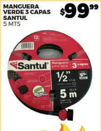 Manguera verde 3 capas santul