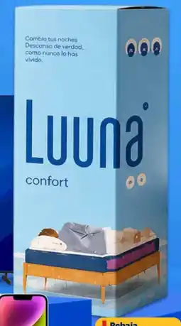 Walmart Luuna comfort colchón matrimonial oferta