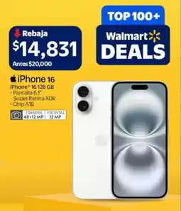 Walmart iPhone 16 oferta