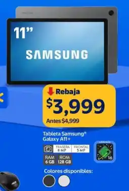 Walmart Samsung tableta galaxy A11+ oferta