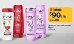Walmart Elvive shampoo o acondicionador oferta