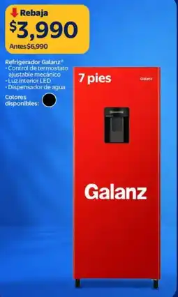 Walmart Galanz refrigerador oferta