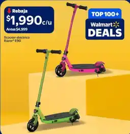 Walmart Scooter eléctrico razor E90 oferta