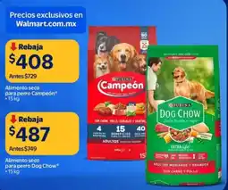 Walmart Campeón alimento seco para perro oferta