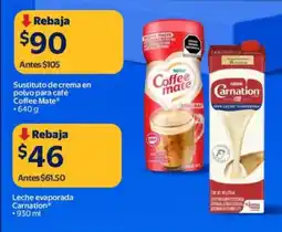 Walmart Coffee mate sustituto de crema en polvo para café oferta