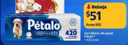 Walmart Pétalo servilletas de papel oferta