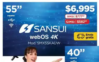 Sansui webos 4k tv 55"