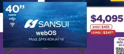 Chedraui Sansui webos tv 40" oferta