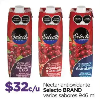 Selecto brand néctar antioxidante varios sabores