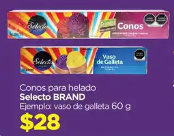 Chedraui Selecto brand conos para helado oferta