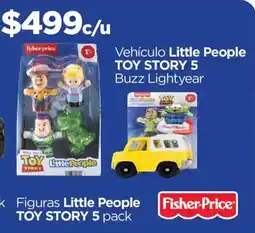 Chedraui Toy story 5 figuras little people fisher-price pack oferta