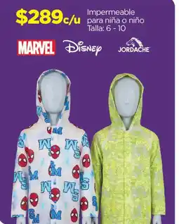 Chedraui Impermeable para niña o niño oferta