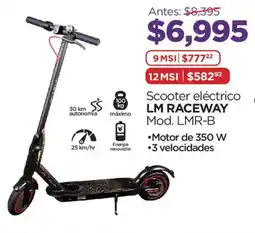 Chedraui Lm raceway scooter eléctrico oferta