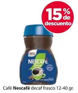 Zorro Nescafé café decaf frasco oferta