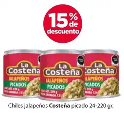 Zorro Costeña chiles jalapeños picado oferta