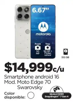 Chedraui Moto edge 70 smartphone android oferta