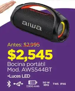 Chedraui Aiwa bocina portátil oferta