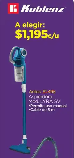 Chedraui Koblenz aspiradora oferta