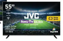 Chedraui Jvc roku tv 55" qled oferta