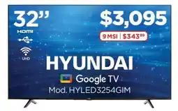 Chedraui Hyundai google tv 32" oferta