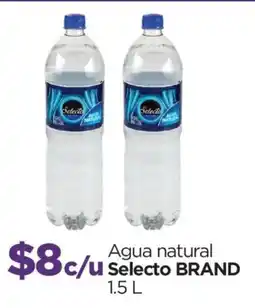 Chedraui Selecto brand agua natural oferta