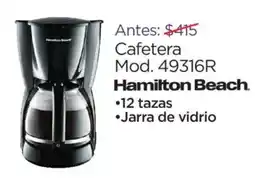 Chedraui Hamilton beach cafetera oferta