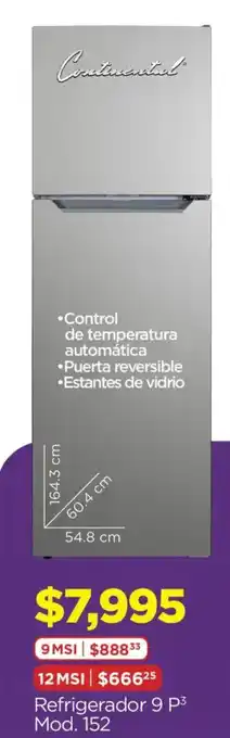 Refrigerador 9 p³