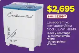 Chedraui Lavadora semiautomática oferta