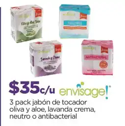 Chedraui Jabón de tocador oliva y aloe, lavanda crema, neutro o antibacterial oferta