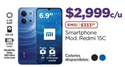 Chedraui Redmi 15C smartphone oferta