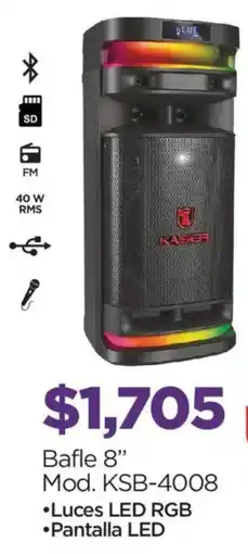 Chedraui Kaiser bafle 8" oferta