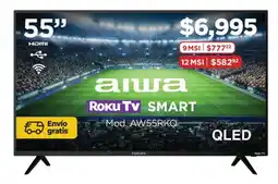 Chedraui Aiwa roku tv 55" smart oferta