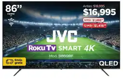 Chedraui Jvc roku tv 86" smart 4k oferta