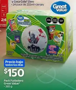 Walmart Great value pack futbolero oferta