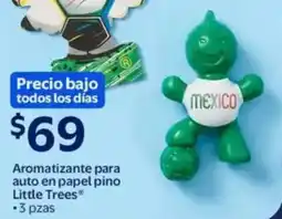 Walmart Little trees aromatizante para auto en papel pino oferta