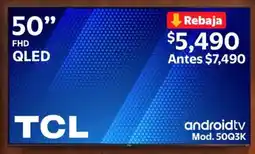 Walmart Tcl fhd qled tv 50" oferta