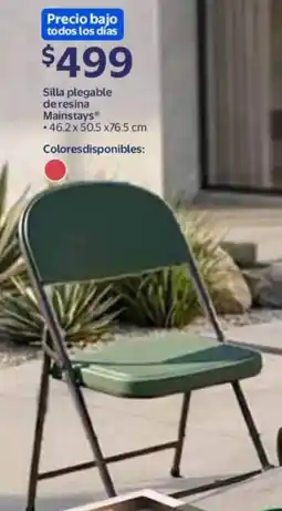 Walmart Mainstays silla plegable de resina oferta